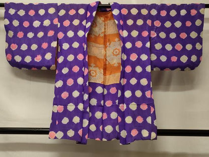 平和屋着物＃羽織　絞り　丸文　正絹　逸品　CABF9057in