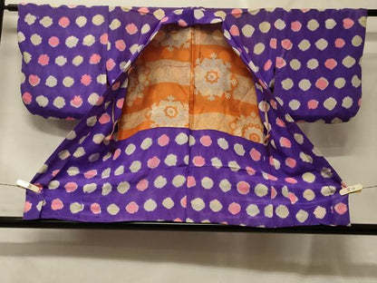 平和屋着物＃羽織　絞り　丸文　正絹　逸品　CABF9057in