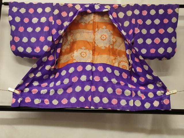 平和屋着物＃羽織　絞り　丸文　正絹　逸品　CABF9057in
