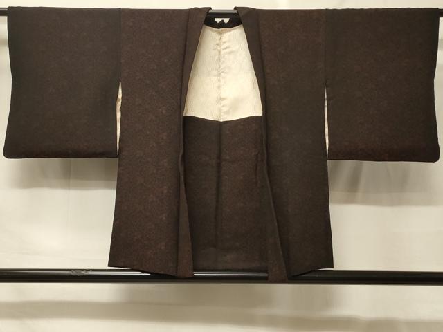 平和屋着物＃羽織　寿光織　乱菊　黒地　金銀糸　正絹　逸品　CABF9059in