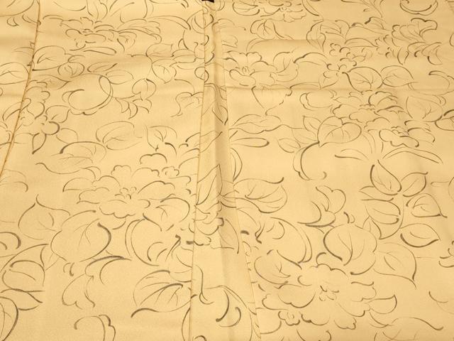 平和屋着物＃羽織　手描き　草花文　正絹　逸品　CABF9062in