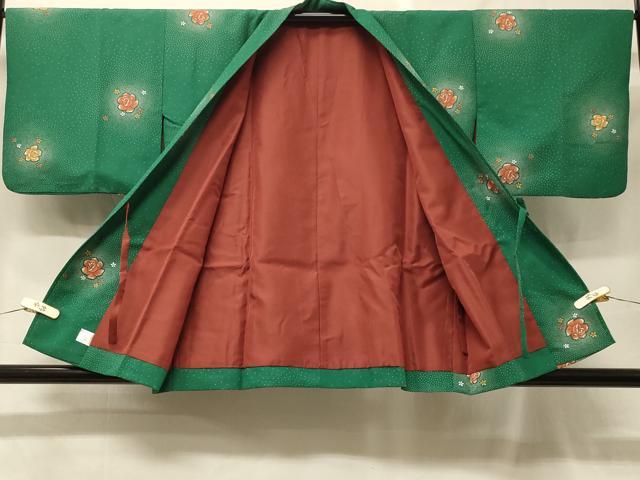 平和屋着物＃道中着　舞花文　洗える着物　CABF9075in