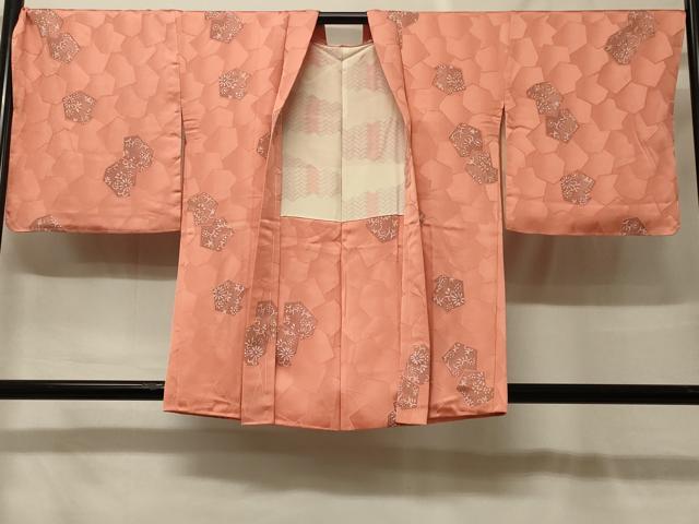 平和屋着物＃羽織　地紋起こし　花唐草文　正絹　逸品　未使用　CABF9080in