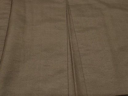 平和屋着物＃男性　長羽織　紬地　黒橡色　正絹　逸品　CABF9084in