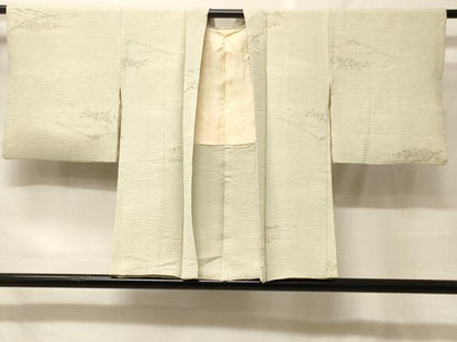 平和屋着物＃羽織　寿光織　草花文　金糸　正絹　逸品　CABF9093in