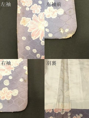 平和屋着物＃羽織　舞花文　暈し染め　正絹　逸品　CABF9102in