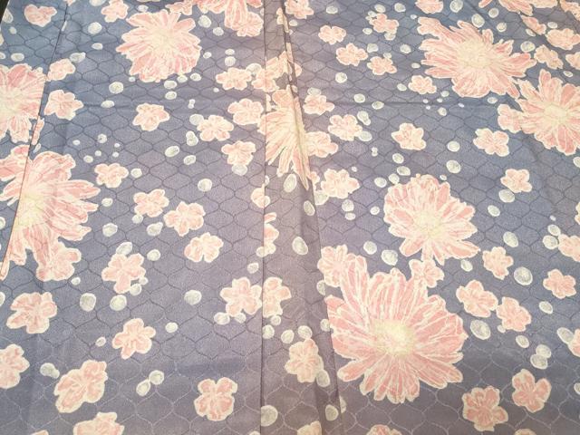 平和屋着物＃羽織　舞花文　暈し染め　正絹　逸品　CABF9102in