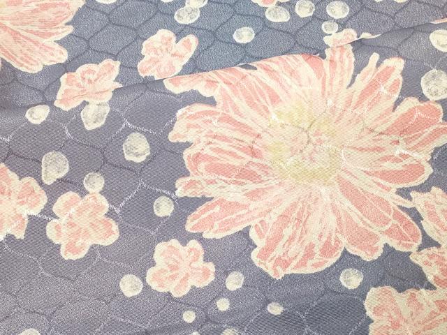 平和屋着物＃羽織　舞花文　暈し染め　正絹　逸品　CABF9102in