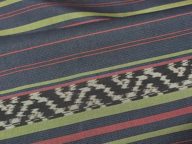 平和屋着物＃本場大島紬　羽織　吉祥横段文　正絹　逸品　CABF9103in