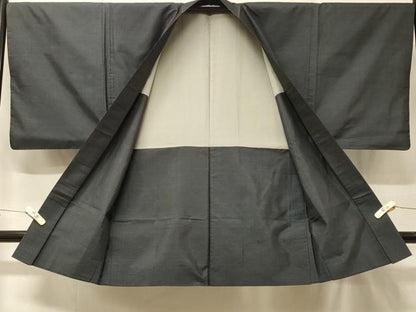平和屋着物＃男性　本場大島紬　長羽織　80亀甲　総詰め　正絹　逸品　CABF9112in