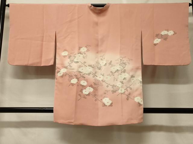 平和屋着物＃道行コート　刺繍　草花文　暈し染め　正絹　逸品　CABF9120in