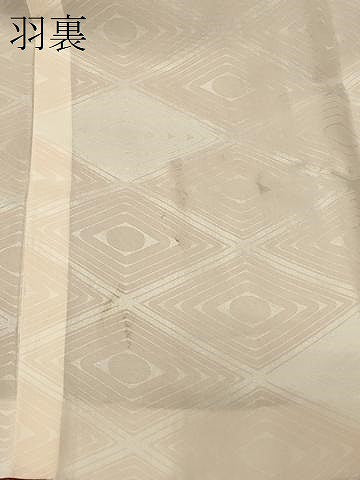 平和屋着物＃道中着　間道　ロング丈　正絹　逸品　CABF9121in
