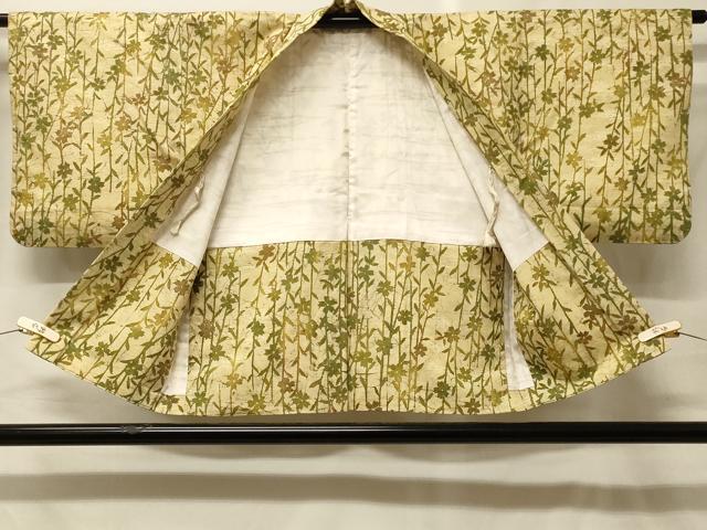 平和屋着物＃羽織　枝花文　正絹　逸品　CABF9128in