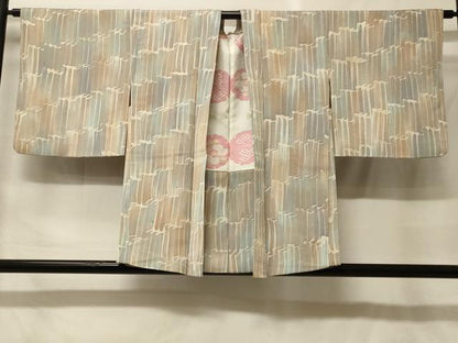 平和屋着物＃羽織　幾何学文様　暈し染め　正絹　逸品　CABF9130in