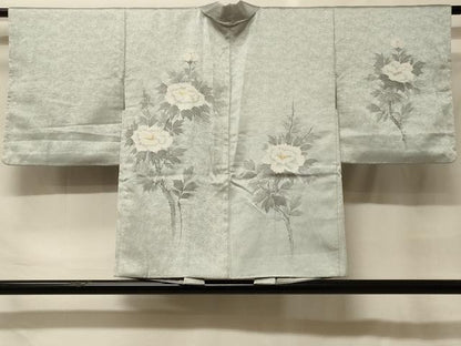 平和屋着物＃羽織　手描き　枝花文　暈し染め　正絹　逸品　CABF9131in