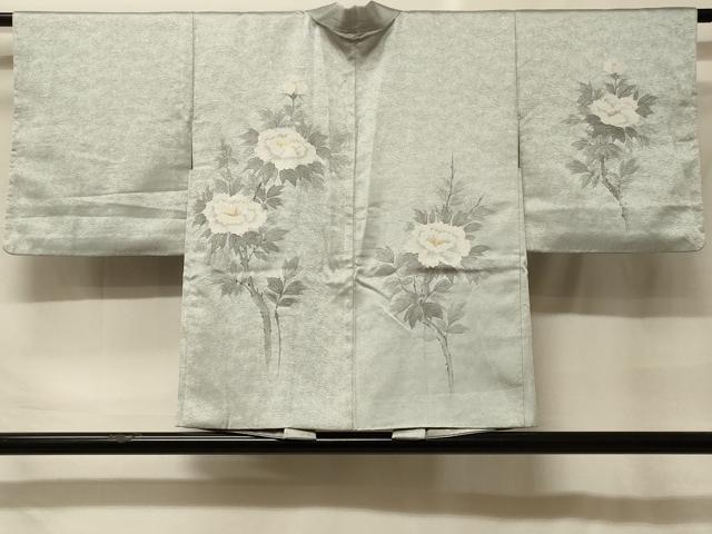 平和屋着物＃羽織　手描き　枝花文　暈し染め　正絹　逸品　CABF9131in