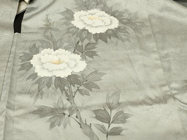平和屋着物＃羽織　手描き　枝花文　暈し染め　正絹　逸品　CABF9131in