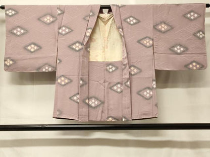 平和屋着物＃羽織　地紋起こし　菱吉祥文　正絹　逸品　未使用　CABF9135in