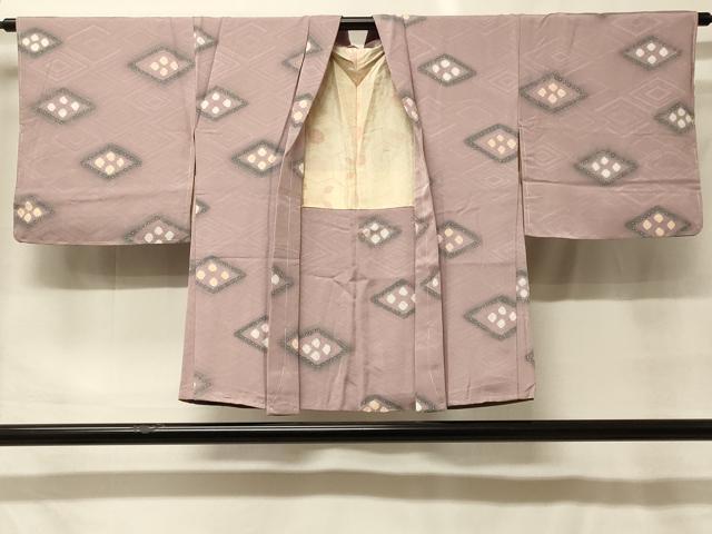 平和屋着物＃羽織　地紋起こし　菱吉祥文　正絹　逸品　未使用　CABF9135in