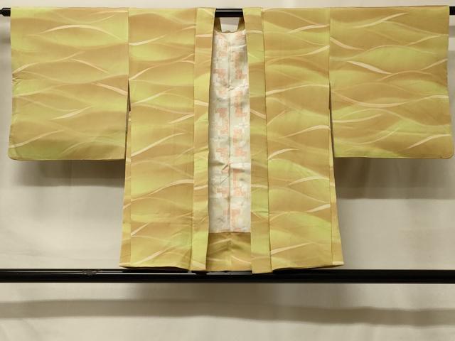 平和屋着物＃羽織　地紋起こし　よろけ縞　暈し染め　正絹　逸品　CABF9136in