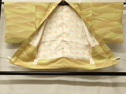 平和屋着物＃羽織　地紋起こし　よろけ縞　暈し染め　正絹　逸品　CABF9136in