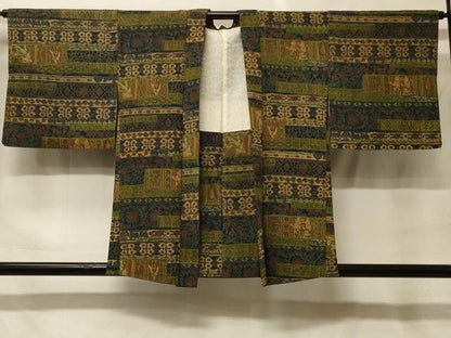 平和屋着物＃羽織　壁画文様　正絹　逸品　CABF9139in