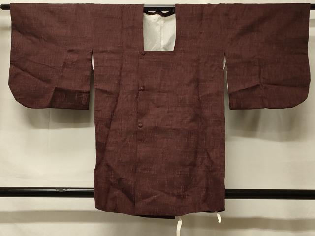 平和屋着物＃道行コート　ふくれ織　霞文　正絹　逸品　CABF9152in
