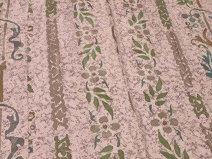 平和屋着物＃道行コート　単衣　花唐草間道　ロング丈　正絹　逸品　CABF9155in