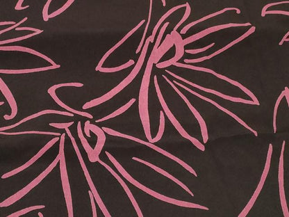 平和屋着物＃羽織　舞花文　黒地　正絹　逸品　未使用　CABF9161in