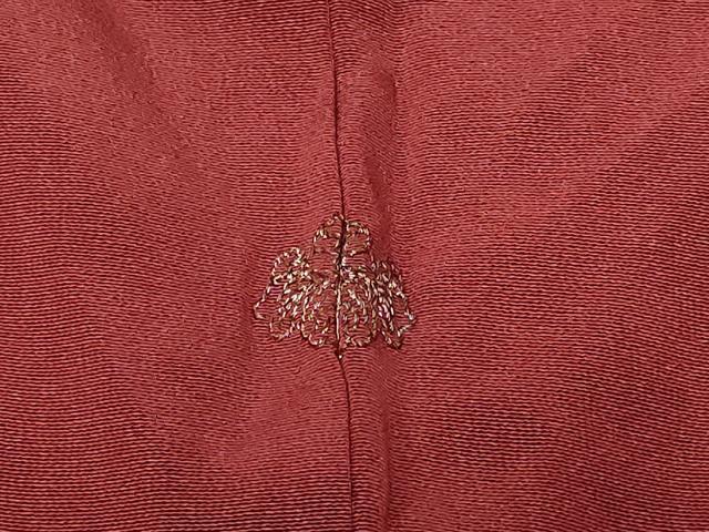 平和屋着物＃羽織　寿光織　草花文　金銀糸　正絹　逸品　CABF9163in