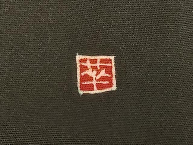 平和屋着物＃羽織　作家物　絵皿風景文　黒地　正絹　逸品　未使用　CABF9167in