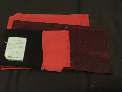 平和屋着物＃道行コート　リバーシブル　斜線文　暈し染め　黒地　反端付き　正絹　逸品　未使用　CABF9171in