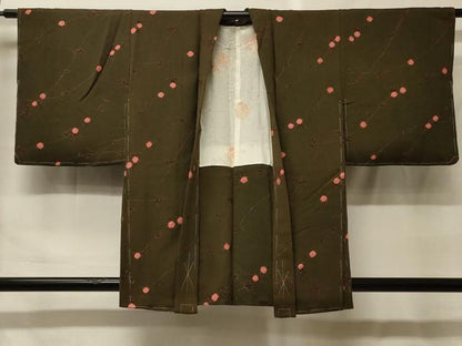 平和屋着物＃羽織　絞り　草花文　正絹　逸品　未使用　CABF9174in