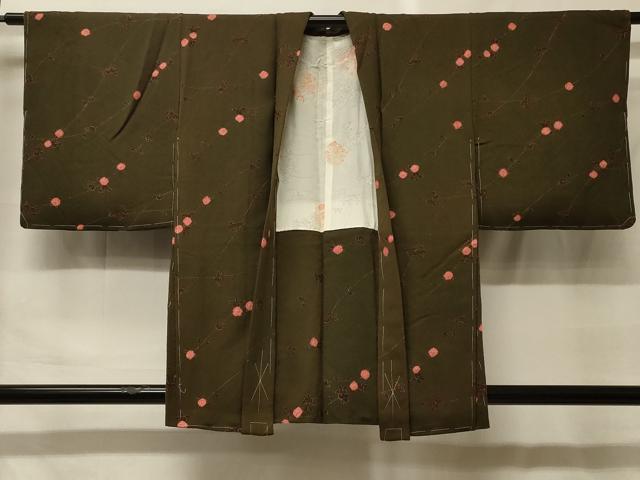 平和屋着物＃羽織　絞り　草花文　正絹　逸品　未使用　CABF9174in