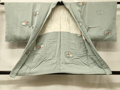 平和屋着物＃羽織　亀甲枝花文　金彩　正絹　逸品　未使用　CABF9175in