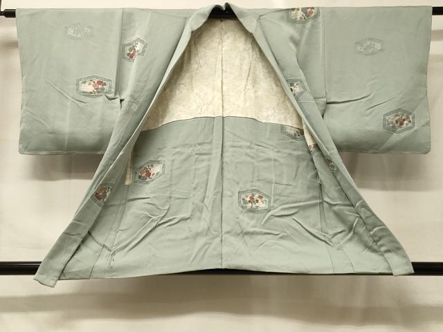 平和屋着物＃羽織　亀甲枝花文　金彩　正絹　逸品　未使用　CABF9175in