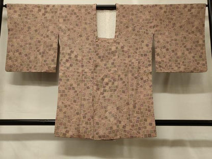 平和屋着物＃道行コート　石畳文　正絹　逸品　CABF9187in