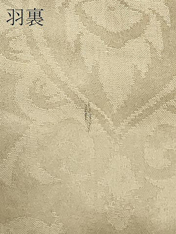 平和屋着物＃羽織　寿光織　更紗花文　黒地　金銀糸　正絹　逸品　CABF9193in