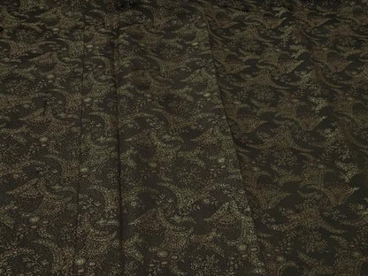 平和屋着物＃道行コート　寿光織　草花文　正絹　逸品　CABF9195in