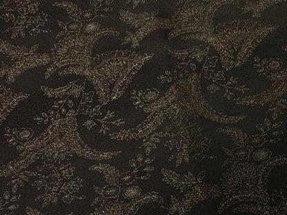 平和屋着物＃道行コート　寿光織　草花文　正絹　逸品　CABF9195in