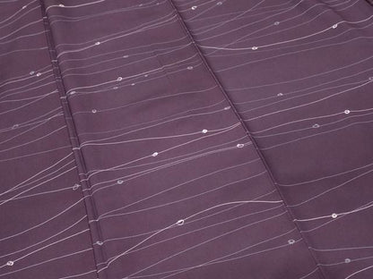 平和屋着物■上質な小紋 横段丸文 正絹 逸品 CABF9201ev