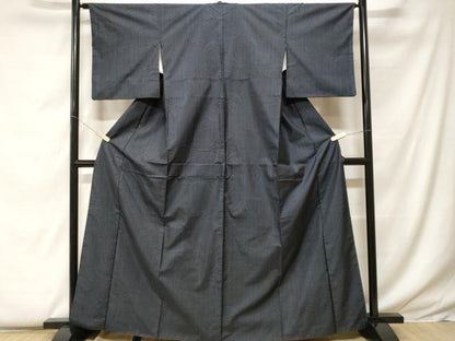 平和屋着物■本場大島紬　幾何学文様　正絹　逸品　CABF9248ev