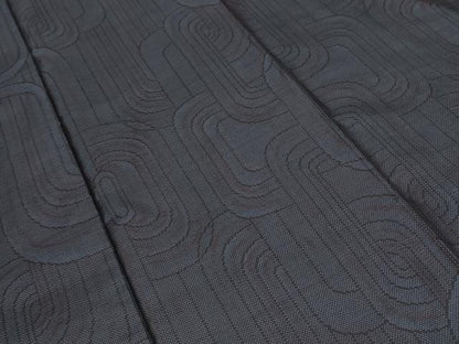 平和屋着物■本場大島紬　幾何学文様　正絹　逸品　CABF9248ev