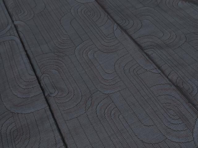 平和屋着物■本場大島紬　幾何学文様　正絹　逸品　CABF9248ev