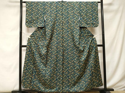 平和屋着物■上質な小紋 立涌枝梅文 正絹 逸品 CABF9250ev