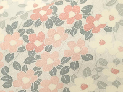 平和屋着物■訪問着　枝花文　金糸　正絹　逸品　CABF9255ev