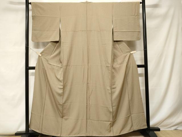平和屋着物■上質な小紋　縞　正絹　逸品　CABF9271ev