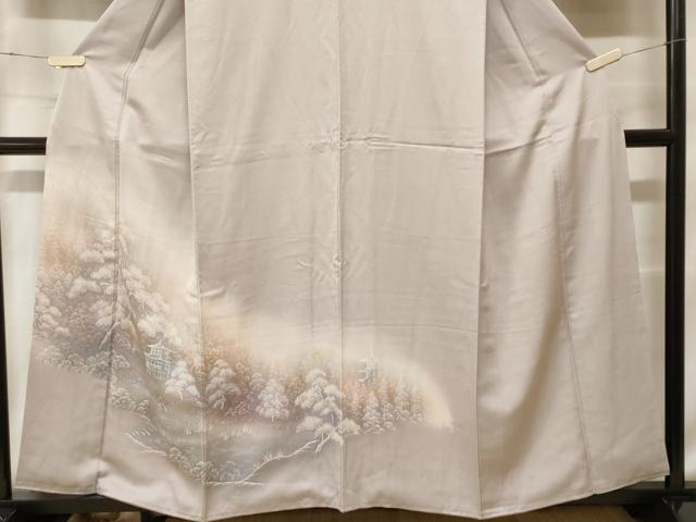 平和屋着物■訪問着　風景文　暈し染め　金彩　正絹　逸品　CABF9273ev