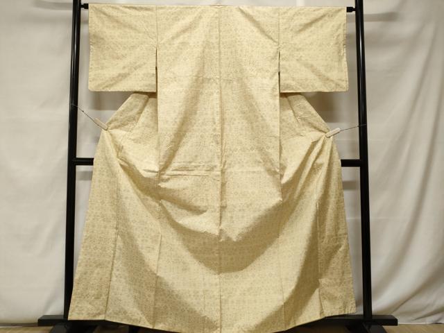 平和屋着物□本場大島紬 横段更紗花文 正絹 逸品 CABF9282ev