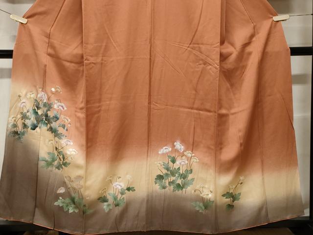 平和屋着物■訪問着 枝花文 暈し染め 金彩 正絹 逸品 CABF9291ev